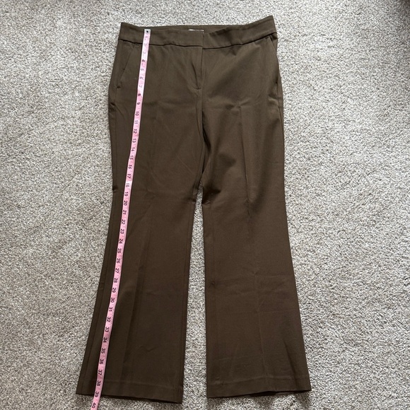 LOFT Women's Brown High Rise Flare Pants - Picture 3 of 5